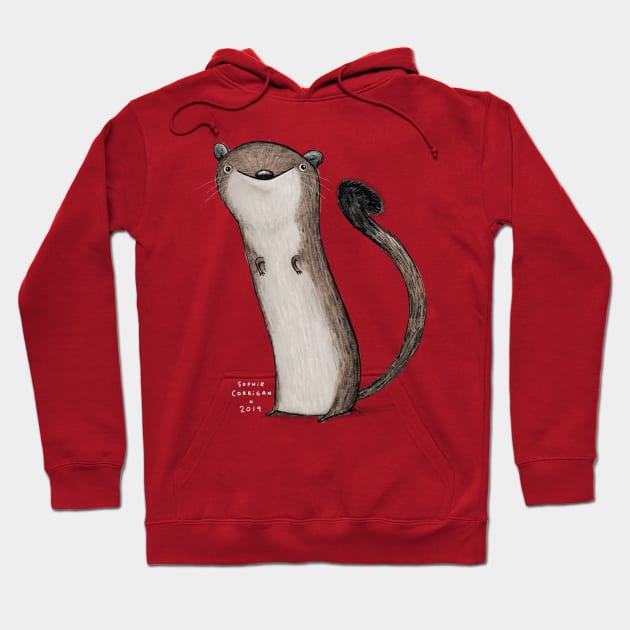 Weird Weasel Hoodie by Sophie Corrigan